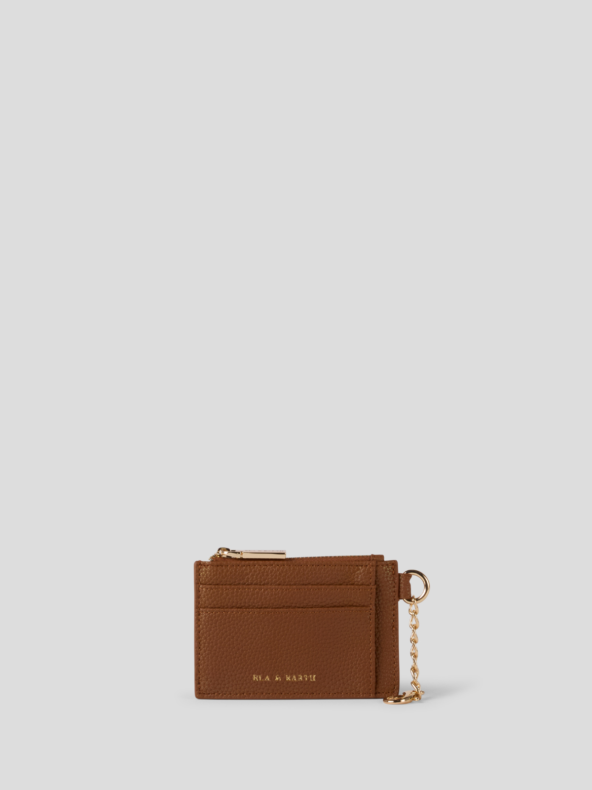 Caramel With Gold - Card & Coin Wallet 