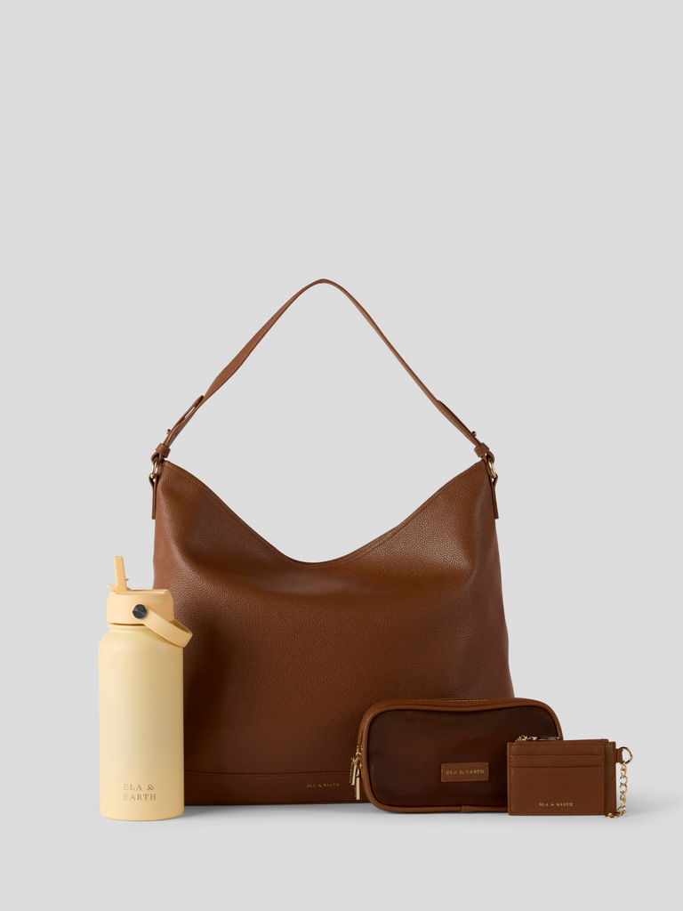 Essential Slouch Bag Set - Caramel