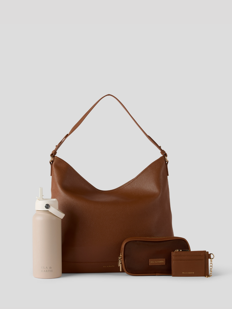 Essential Slouch Bag Set - Caramel