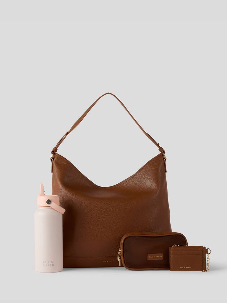 Essential Slouch Bag Set - Caramel