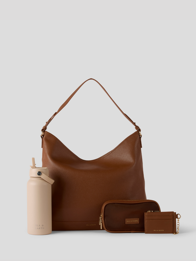 Essential Slouch Bag Set - Caramel