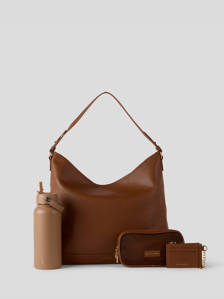 Essential Slouch Bag Set - Caramel