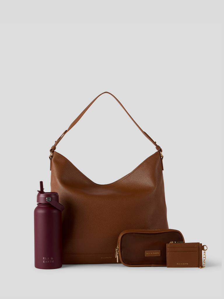 Essential Slouch Bag Set - Caramel