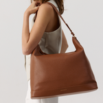 Slouch Bag - Caramel With Gold