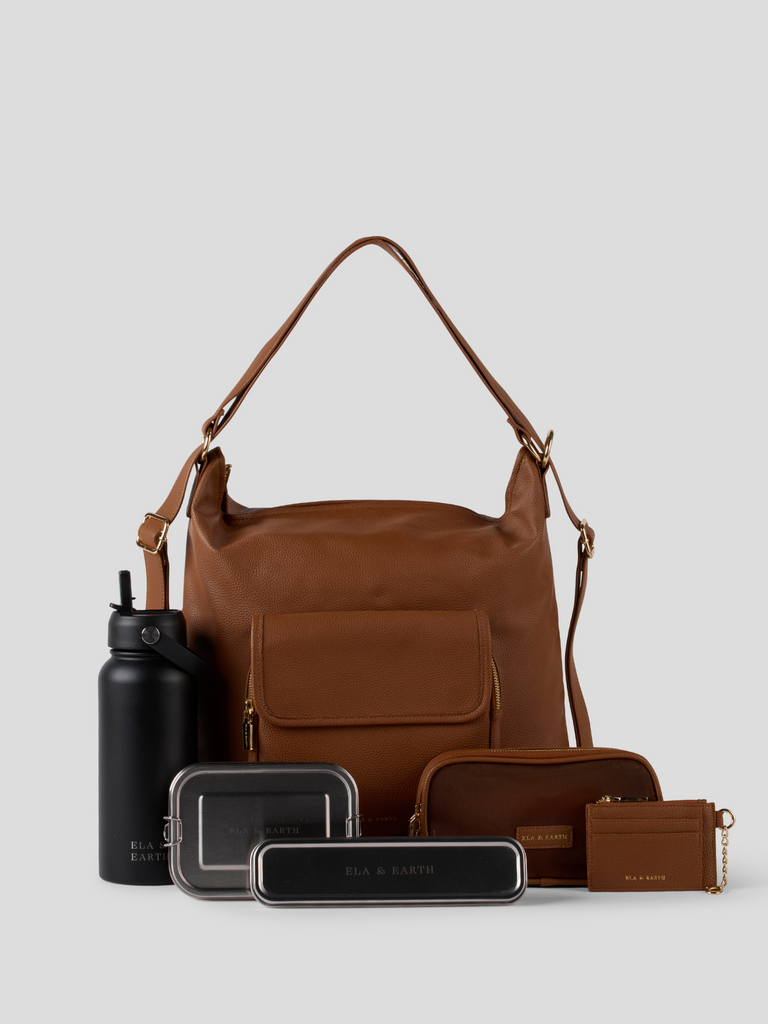 Ultimate Convertible Backpack Set - Brown