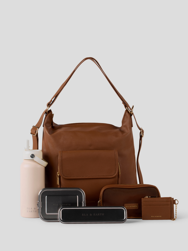 Ultimate Convertible Backpack Set - Brown