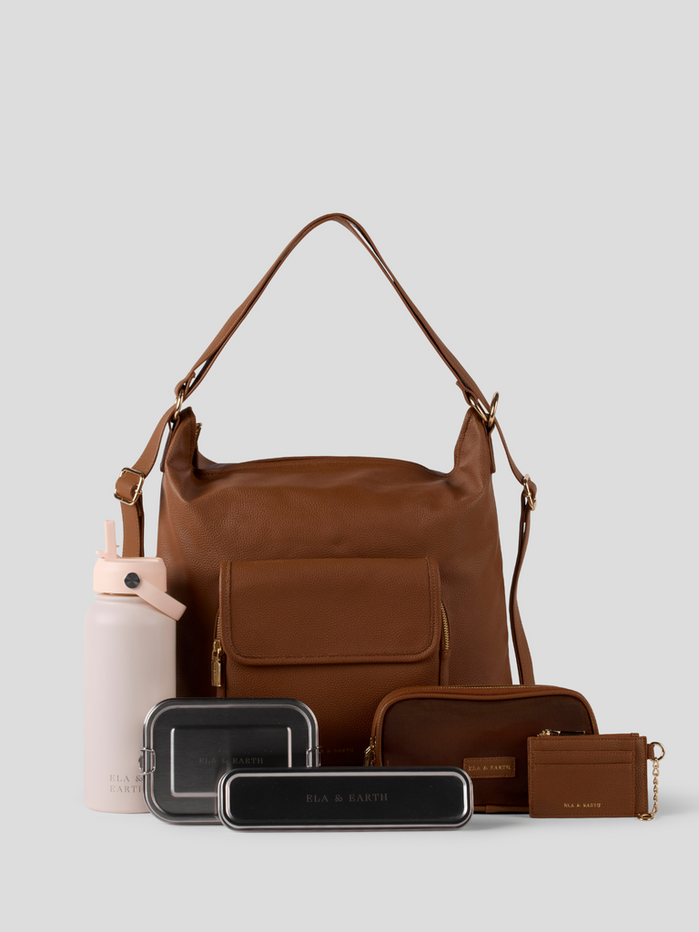 Ultimate Convertible Backpack Set - Brown