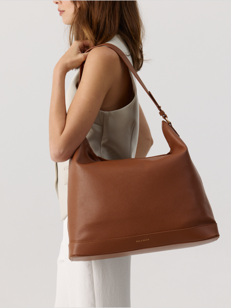 Large Slouch Bag - Brown 
