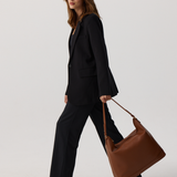 Caramel With Gold - Arden Insulated Slouch Bag [Large]