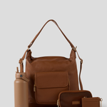 Caramel Convertible Backpack, BiscuitWater Bottle, travel case, Card & Coin