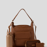 Caramel Convertible Backpack, BiscuitWater Bottle, travel case, Card & Coin