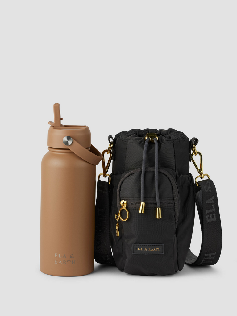 water bottle bag and 1 litre water bottle 