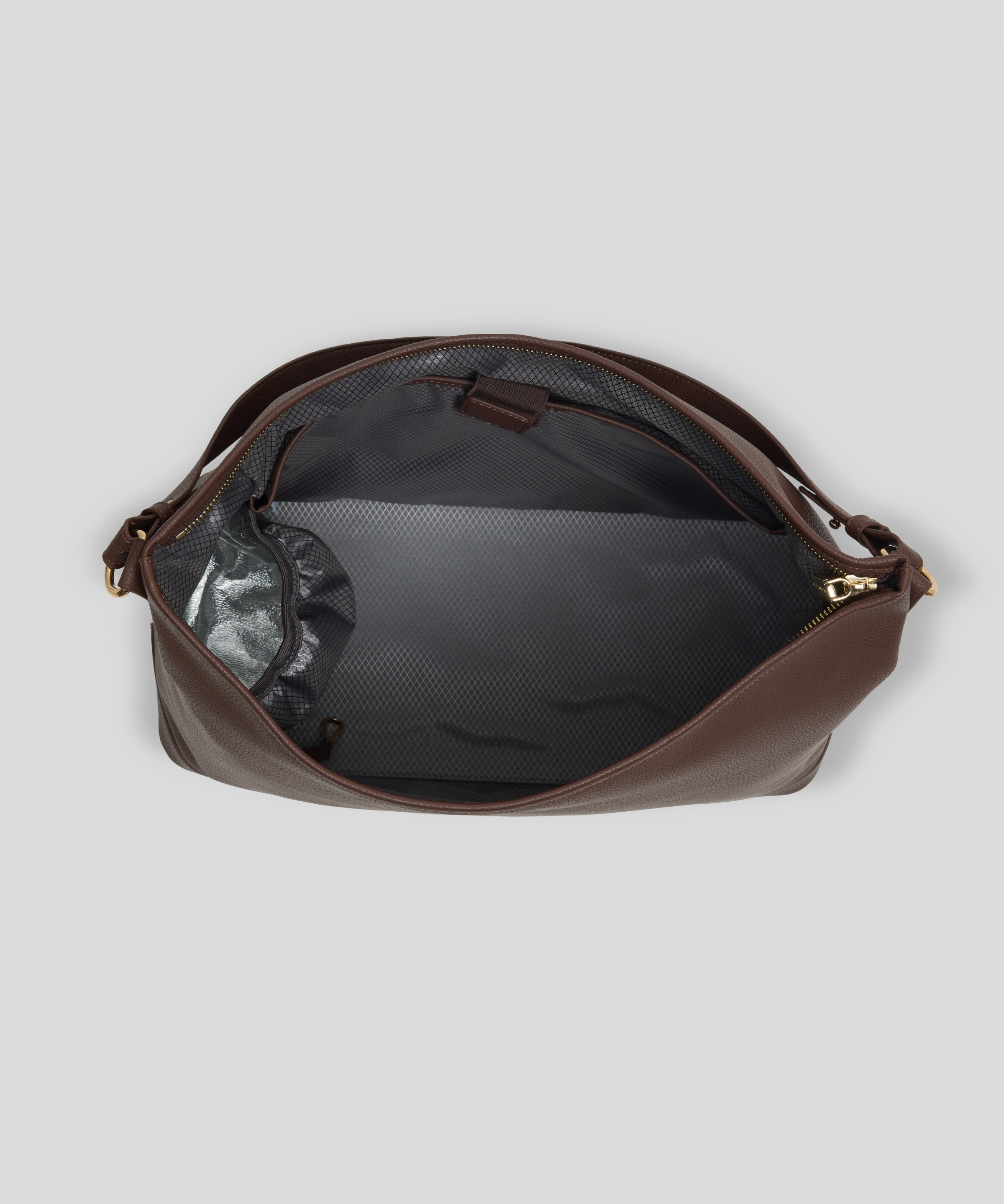 Chocolate - Arden Insulated Slouch Bag [Large]