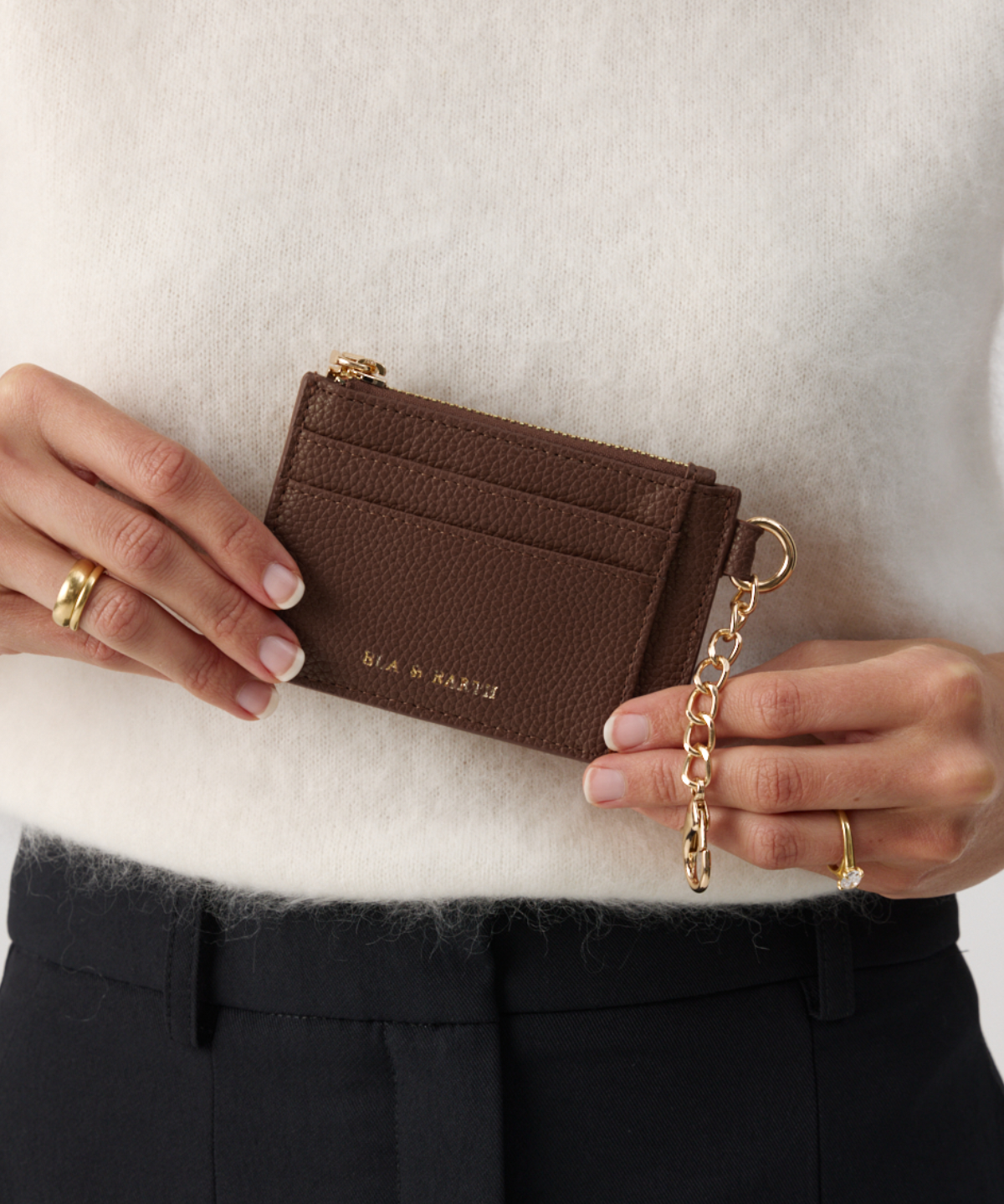 Arden Card & Coin Wallet - Chocolate 