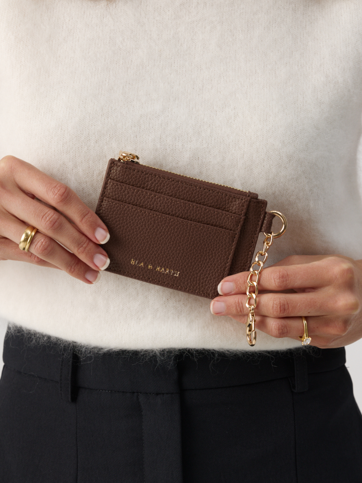 Arden Card & Coin Wallet - Chocolate 