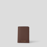 Single Passport Wallet - Chocolate