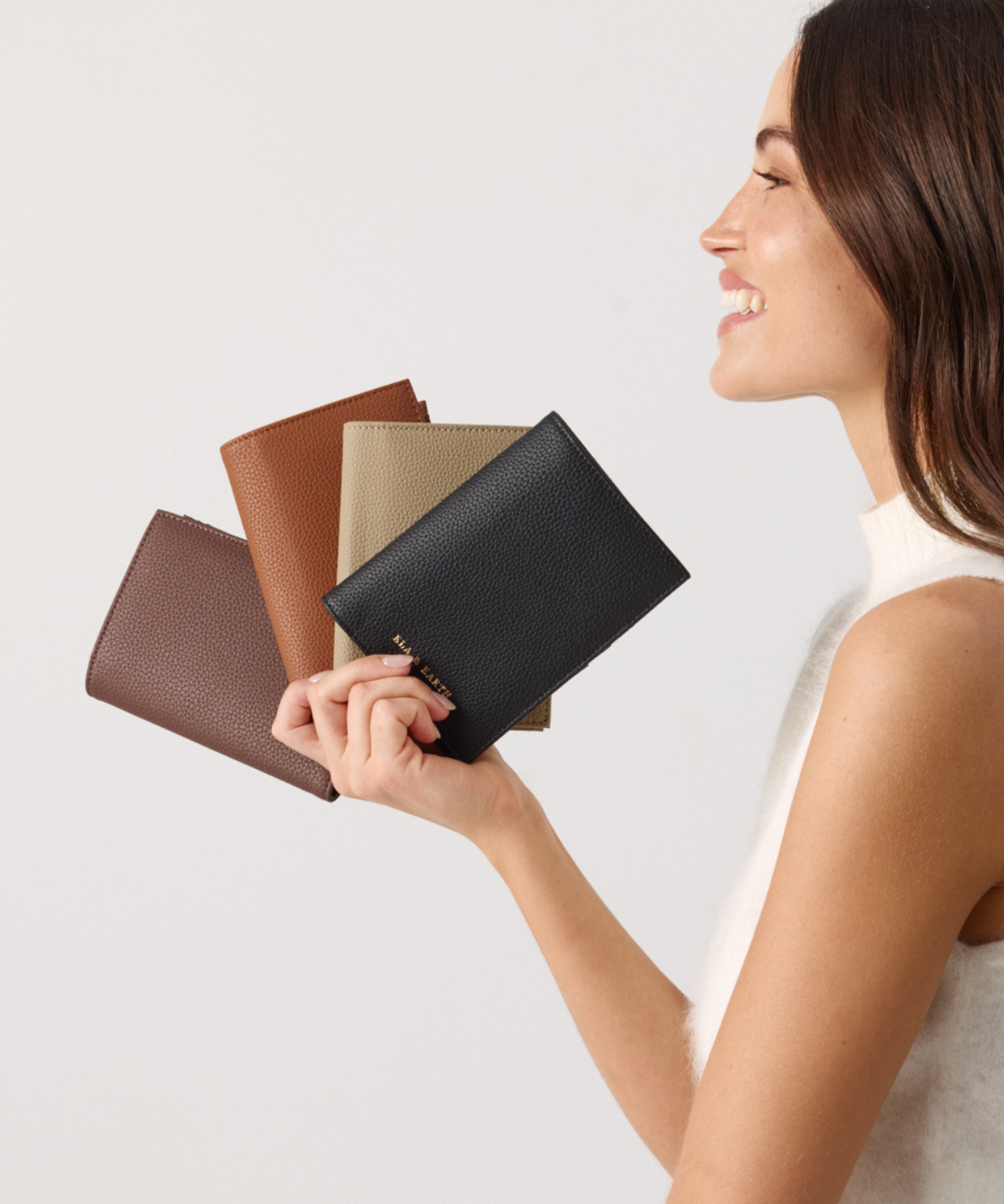 Chocolate With Gold - Arden Single Passport Wallet