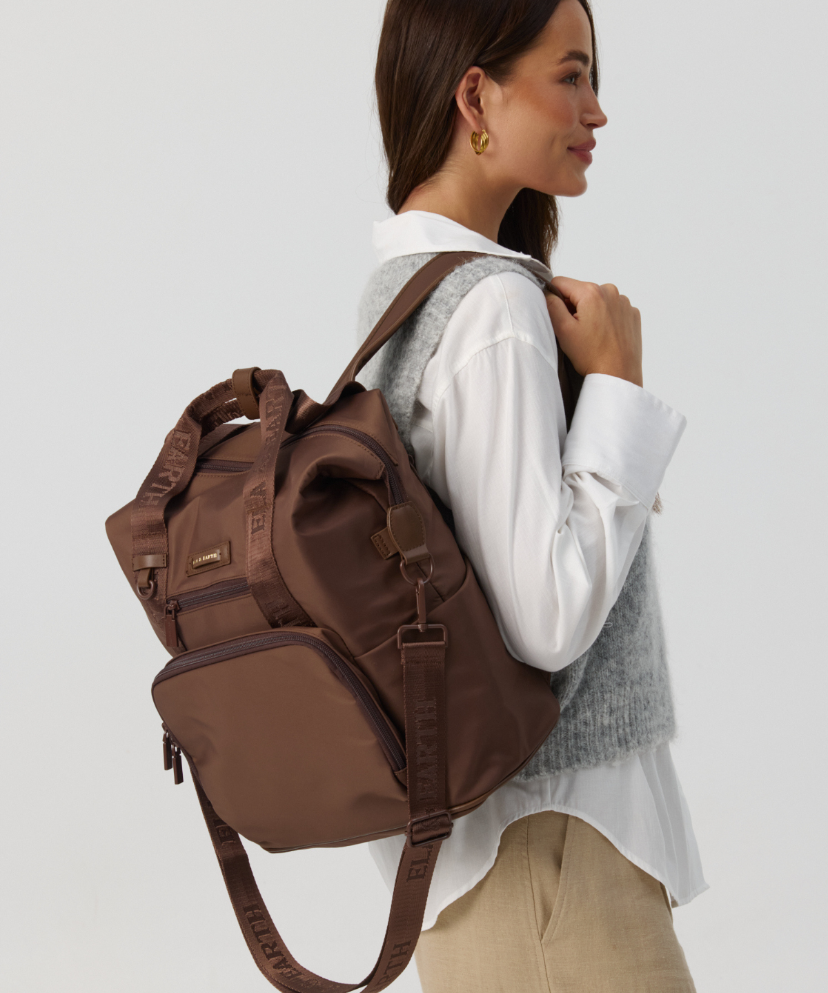 Stylish travel bag - Cocoa