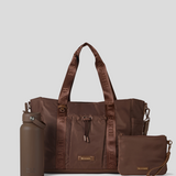 Cocoa Tote Bag, Cocoa Water Bottle and Cocoa Medium Pouch 