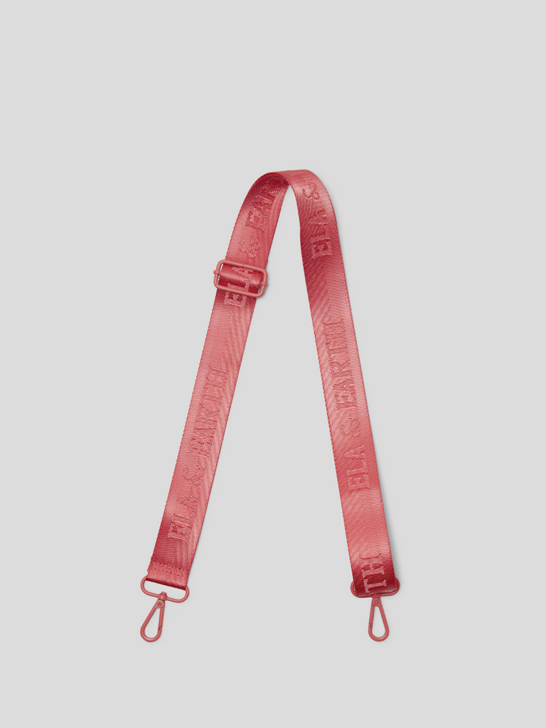 water bottle bag strap - coral