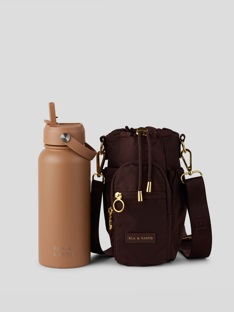 water bottle bag and 1 litre water bottle 