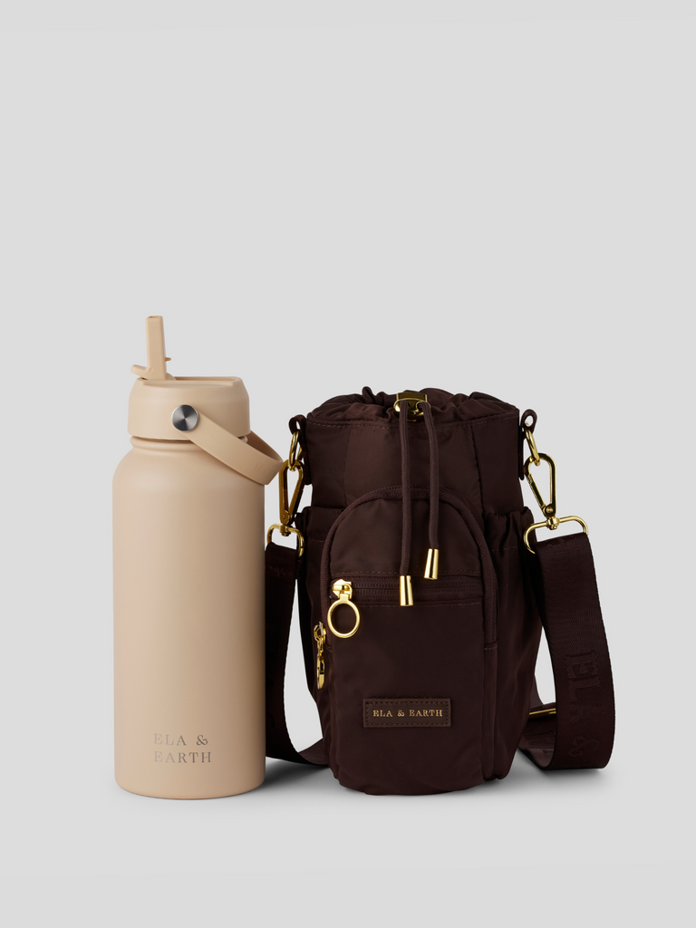 water bottle bag and 1 litre water bottle 