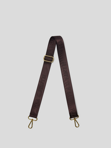 water bottle bag strap - chocolate brown