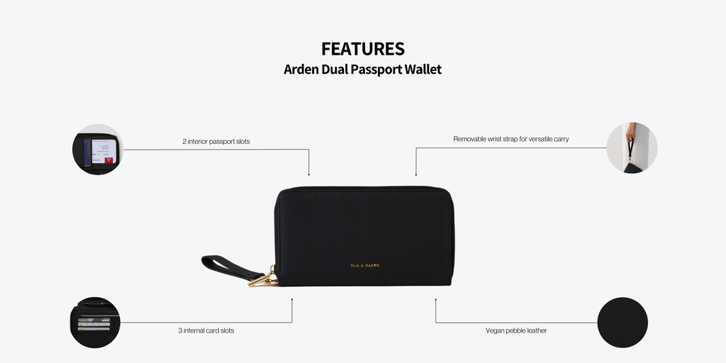 Travel wallet with carry handle