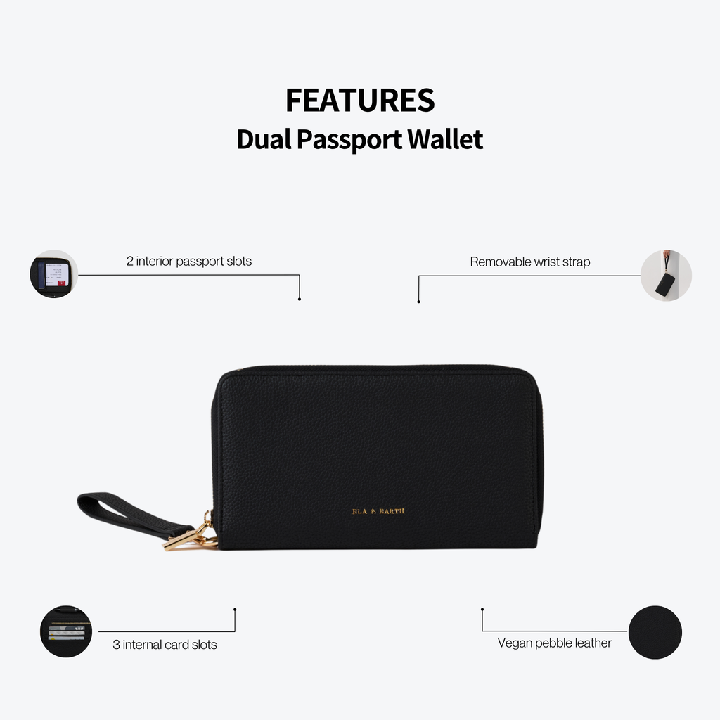 Travel wallet with carry handle