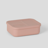 Dusty Pink - 3 Compartment Silicone Bento Box [Removable]
