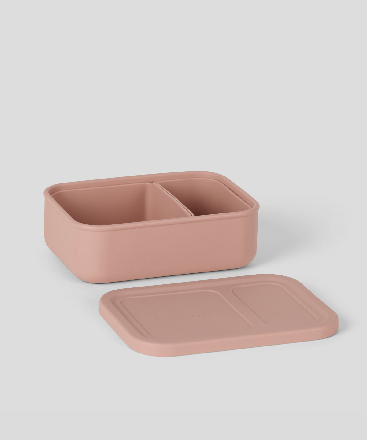 Dusty Pink - 2 Compartment Silicone Bento Box [Removable]