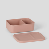 Dusty Pink - 2 Compartment Silicone Bento Box [Removable]