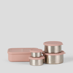 Silicone Lunch Box Set - Pink 