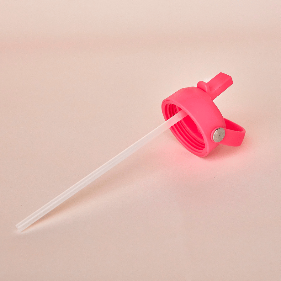 fuchsia pink straw lid