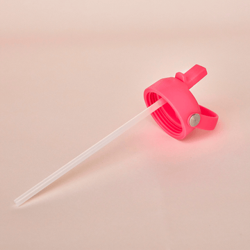 fuchsia pink straw lid