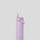 kids insulated water bottle with straw lid - lilac