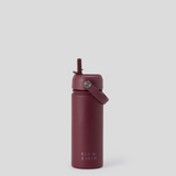 kids insulated water bottle with straw - shiraz