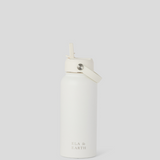 1 litre insulated water bottle - white