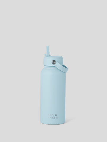 1 litre insulated water bottle - blue