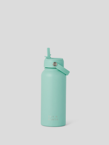 1 litre insulated water bottle - green