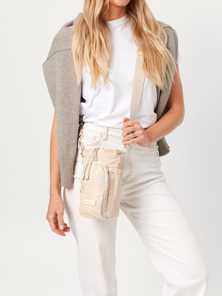 Water Bottle Bag - White 