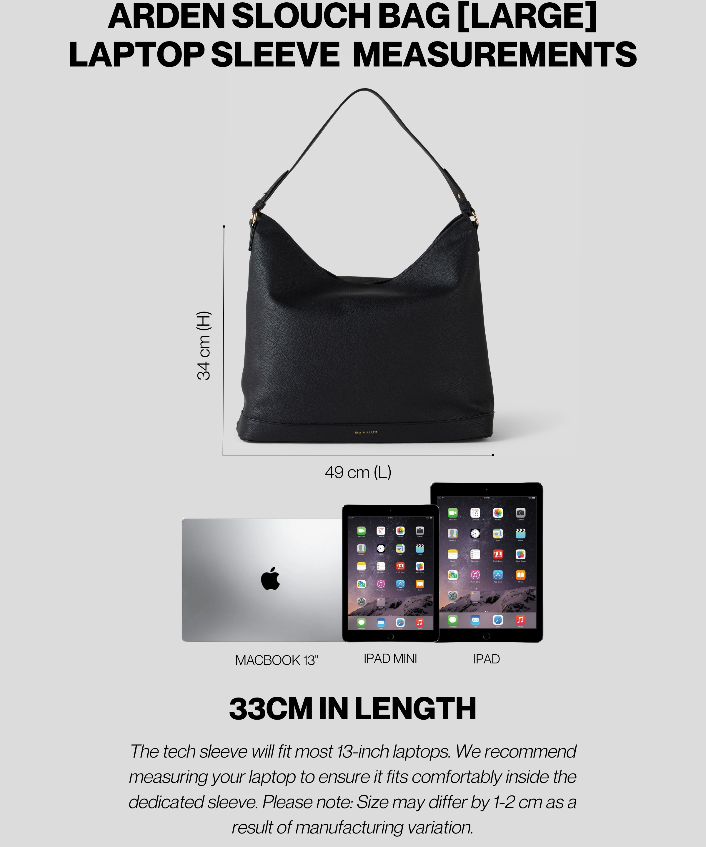 Arden - Essential Slouch Bag Set [Large]