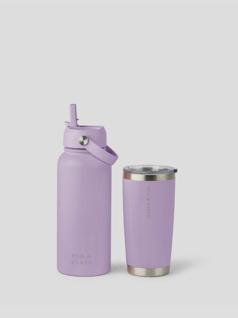 Insulated bottle set - Purple