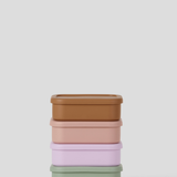Lilac - 3 Compartment Silicone Bento Box [Removable]