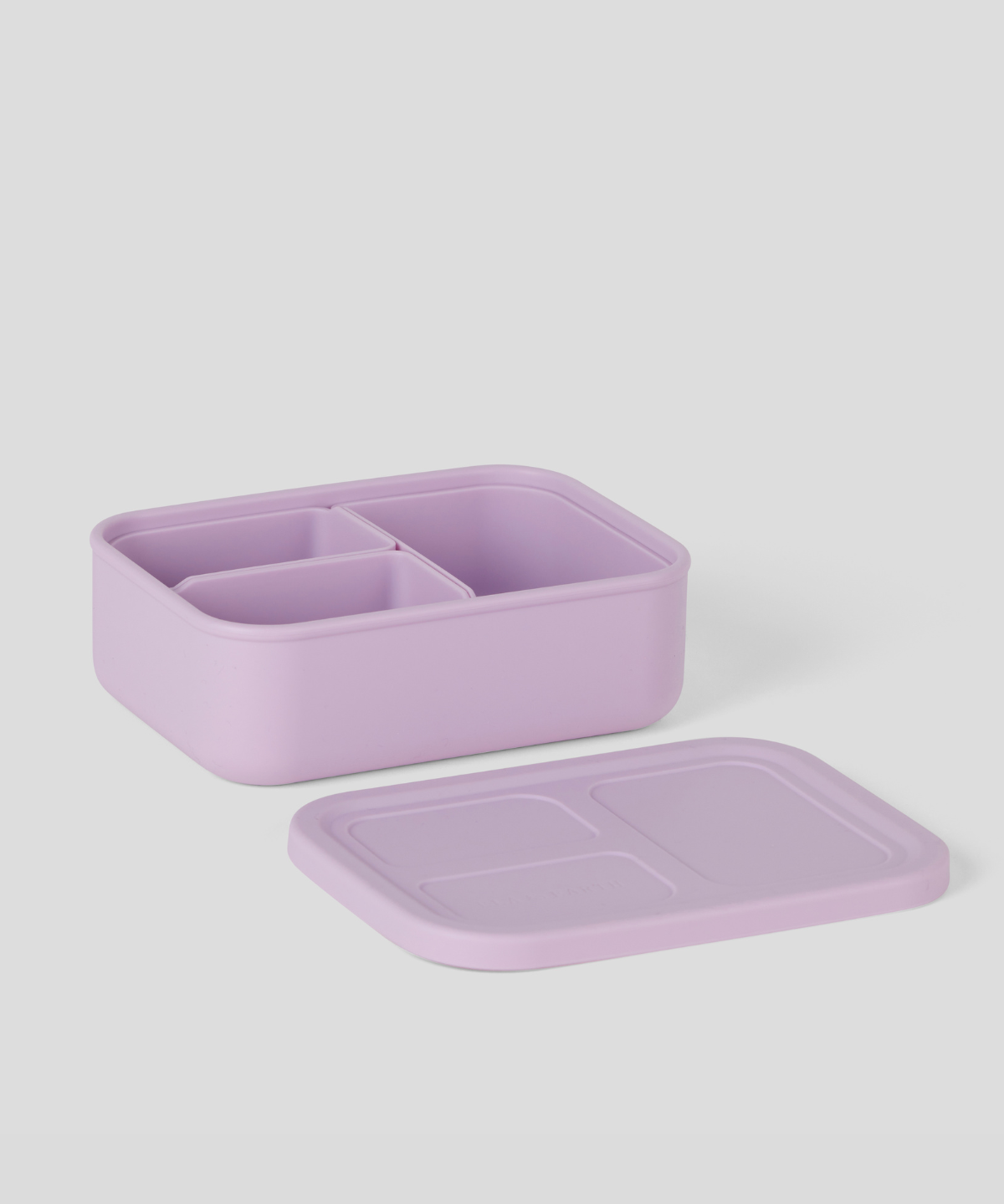 Lilac - 3 Compartment Silicone Bento Box [Removable]