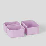 Lilac - 3 Compartment Silicone Replacements [Trio Pack]