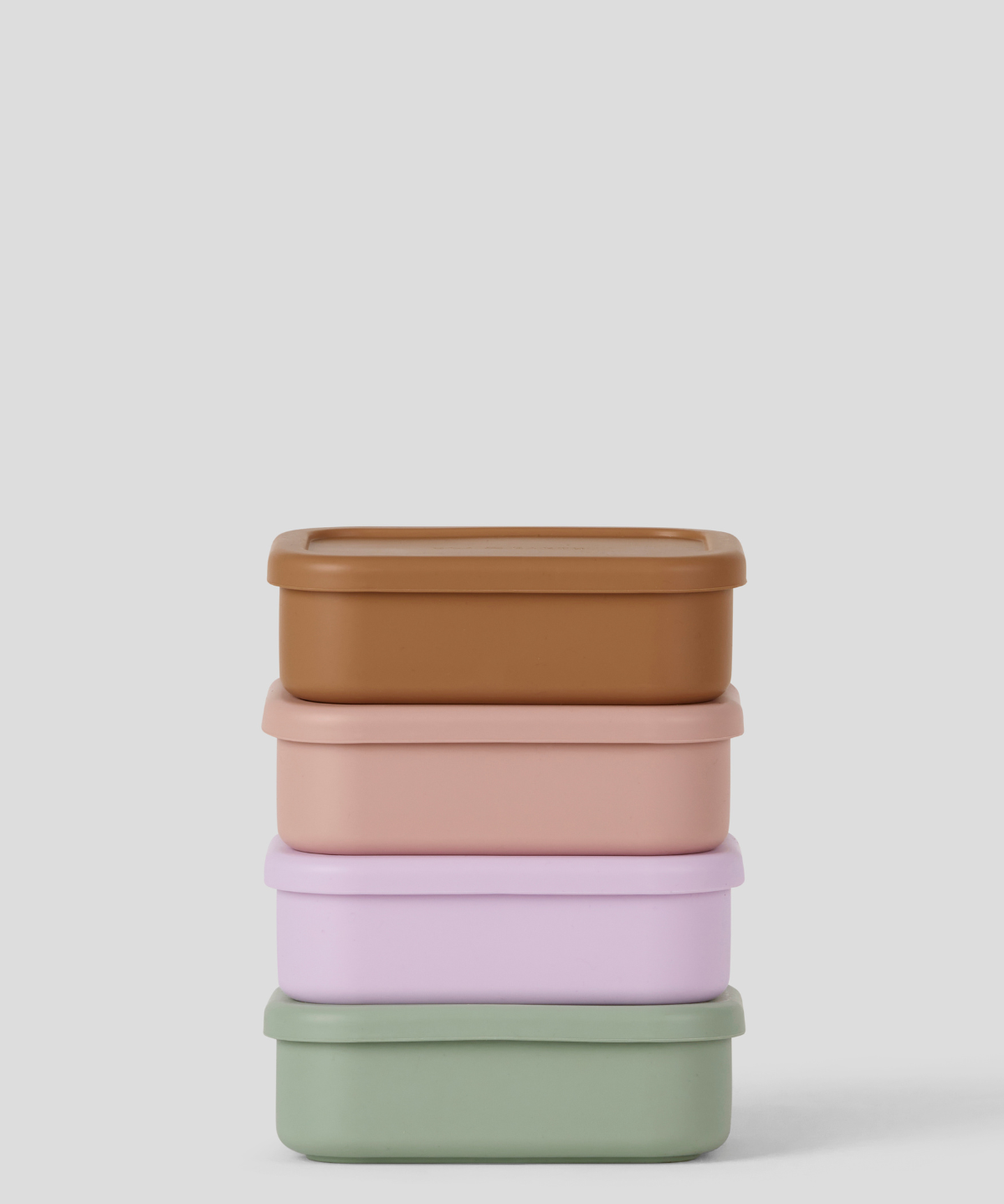 Lilac - 2 Compartment Silicone Bento Box [Removable]