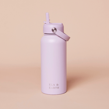 1 litre insulated water bottle - lilac