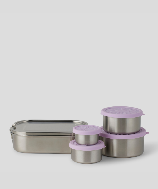 Stainless steel bento lunch box set
