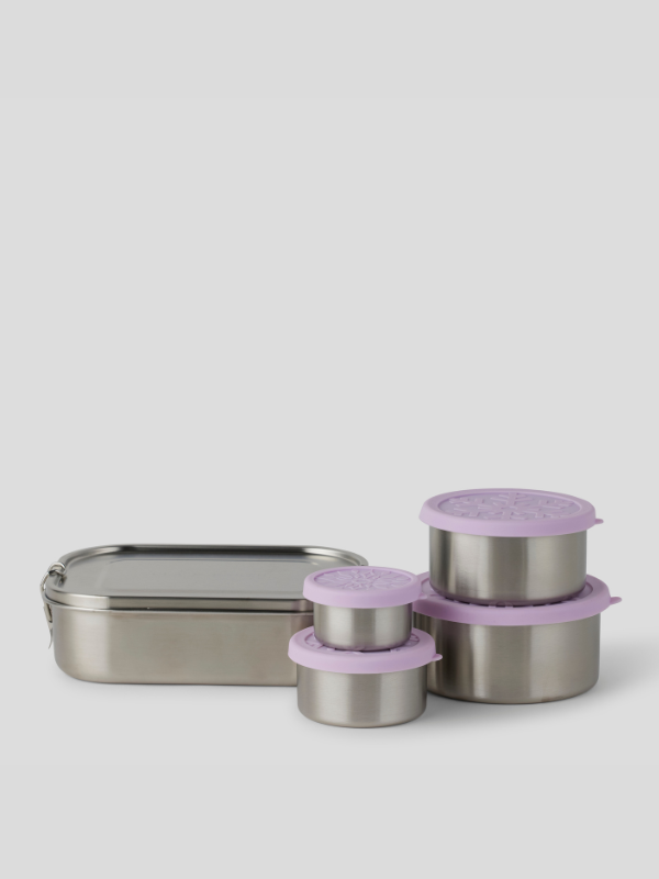 Stainless steel bento lunch box set